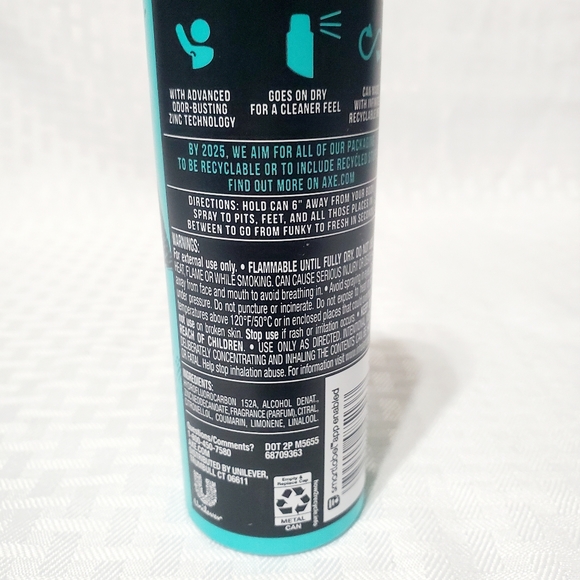 Axe Apollo Hyper Fresh 48 Hour Deodorant Dry Spray New  4 Oz. - Picture 7 of 7
